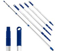 Bastone con manico telescopico, in alluminio. Allungabile fino a 4 metri