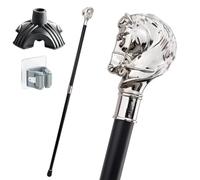 Bastone con Motivo Cavallo Bianco Stile Inglese, Impugnatura Ergonomica, Design Antiscivolo Robusto e Portatile Unisex Anche un Accessorio di Moda