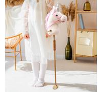 Bastone da equitazione in peluche che nitrisce e galoppa suoni Hobby Horse