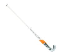 Bastone da hockey su prato in composito Grays AC Lite Zero Dynabow-S White / Silver Senior 36,5"