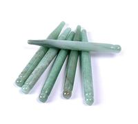 Bastone da massaggio Acupoint Probe Jade Tool From Face Eye Shadow Body Pressing Energy Stone 1Pcs (Color : 1pc green aventurine)