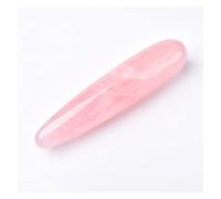 Bastone da massaggio con pietre preziose di cristallo di quarzo rosa rosa naturale di grandi dimensioni Bacchetta di ossidiana nera Bacchetta di dea Bacchetta for gioielli da donna in pietra semiprezi