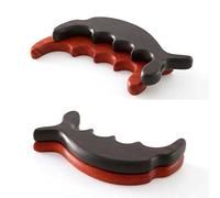 Bastone da massaggio in legno for agopuntura Massaggiatore for riflessologia plantare in legno massello Strumenti for il rilassamento Guasha Massage Board 1Pcs (Color : Red)