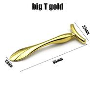 Bastone Da Massaggio Per Crema Per Gli Occhi Applicatore In Acciaio Inossidabile Bacchetta Per Il Viso Cura Della Pelle Del Viso Massaggio Cosmetico Per Strumenti Per La Cura Della Salute Del Salone Di Bellezza,Grande T D'oro