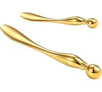 Bastone Da Massaggio Per Crema Per Gli Occhi Applicatore In Acciaio Inossidabile Bacchetta Per Il Viso Cura Della Pelle Del Viso Massaggio Cosmetico Per Strumenti Per La Cura Della Salute Del Salone Di Bellezza,Piccola T In Oro Rosa