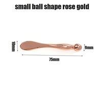 Bastone Da Massaggio Per Crema Per Gli Occhi Applicatore In Acciaio Inossidabile Bacchetta Per Il Viso Cura Della Pelle Del Viso Massaggio Cosmetico Per Strumenti Per La Cura Della Salute Del Salone Di Bellezza,Pallina Piccola In Oro Rosa