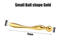 Bastone Da Massaggio Per Crema Per Gli Occhi Applicatore In Acciaio Inossidabile Bacchetta Per Il Viso Cura Della Pelle Del Viso Massaggio Cosmetico Per Strumenti Per La Cura Della Salute Del Salone Di Bellezza,Sfera Piccola Oro