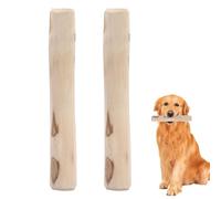 Bastone da Masticare in Legno per Cani 2 Bastoncini Giocattoli Da Masticare | Snack Naturali Per Forti Masticatori Per La Dentizione Dei Cuccioli Per Esercizio Arricchimento E All'Aperto