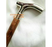 BASTONE DA PASSEGGINO IN LEGNO BELLISSIMO BASTONE DA PASSEGGINO IN OTTONE...