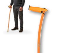 Bastone da Passeggio 100% Alluminio Aerospaziale Ergonomico e Leggero | Impugnatura Ergonomica Antitendinite, Impugnatura Regolabile, Design Elegante, Uomo e Donna, per Anziani | INDESmed