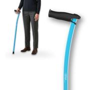 Bastone da Passeggio 100% Alluminio Aerospaziale Ergonomico e Leggero | Impugnatura Ergonomica Antitendinite, Impugnatura Regolabile, Design Elegante, Uomo e Donna, per Anziani | INDESmed