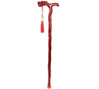 Bastone da Passeggio A Forma di Drago con Stampelle, per Anziani, Intagliato A Mano, in Legno, con capacità di Carico di 150 Kg/330,7 Libbre.(A,82cm(Use Height 156-160cm))