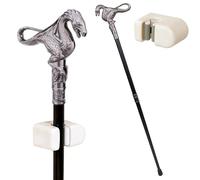 Bastone da Passeggio a Forma di Tirannosauro da 93 Cm con Fermaglio, Punta Decorata Ispirata a Un Drago, Antiscivolo e Rimovibile, per Collezioni di Cosplay e Decorazioni