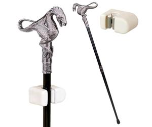 Bastone da Passeggio a Forma di Tirannosauro da 93 Cm con Fermaglio, Punta Decorata Ispirata a Un Drago, Antiscivolo e Rimovibile, per Collezioni di Cosplay e Decorazioni