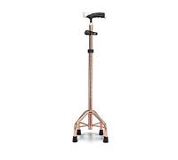 Bastone da passeggio a quattro zampe portatile in alluminio spesso Bastone da passeggio a quattro zampe con stampella antiscivolo Torcia telescopica multifunzione Bastone da passeggio antiscivolo con