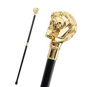 Bastone da Passeggio Alla Moda Con Testa di Setola di Cavallo da Corsa Dorato, 36,6 Pollici Decorativo Vintage da Festa Alla Moda Pastorale