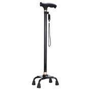 Bastone da Passeggio Anziani Antiscivolo Retrattile in Alluminio con Stampella