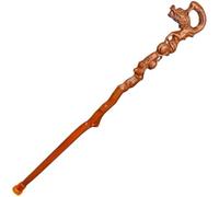 Bastone da passeggio con testa di drago buon auspicio, bastone in legno intagliato for uomo, for mantenere l'equilibrio(86Cm(Use Height 165 166Cm))