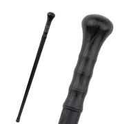 Bastone da Passeggio Con Testa Rotonda in Legno Nero Venato, 35,16" in un Unico Pezzo per Uomini e Donne per Anziani e Adulti