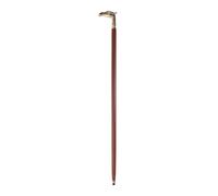 Bastone da passeggio da utilizzare o da collezione in ottone e legno Aquila