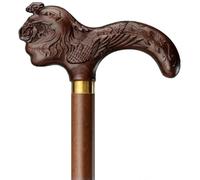Bastone da passeggio, design a forma di fenice del drago intagliato a mano, bastone di supporto lucido di alta qualità per anziani, elevata capacità di carico 250 kg