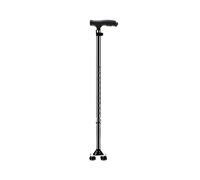 Bastone da passeggio for anziani a quattro zampe(Black)