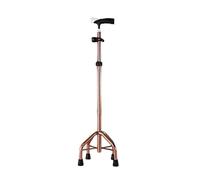 Bastone da passeggio for anziani con bastone a quattro zampe, leggero e antiscivolo, multifunzionale for(Brown)