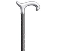 Bastone Da Passeggio In Carbonio Derby Cromato