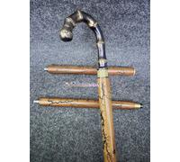 Bastone da passeggio in legno antico artigianale Fritz Spank canna vintage pr...