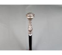 Bastone Da Passeggio In Legno Extra Lungo Fritz Argento 100 CM