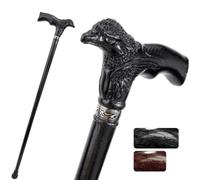 Bastone da Passeggio In Legno Intagliato a Mano, Bastone con Aquila | 37,4 pollici, 400 libbre, smontabile e facile da riporre, suola in gomma antiscivolo, ergonomico, Cospaly
