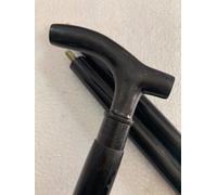 Bastone da passeggio in legno nero manico design ottone antico nautico fatto ...