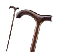 Bastone da Passeggio in Legno per Uomini e Donne, Bastone Ergonomico in Legno da 36 Pollici in un Unico Pezzo per Escursioni per Anziani