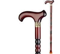 Bastone da Passeggio in Legno per Uomini E Donne, Stampelle Antiscivolo, Ausilio per La Mobilità Bilanciato, Bastone da Passeggio Leggero E Resistente, 85cm