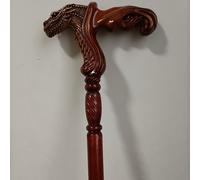 Bastone da passeggio in legno, stampelle a forma di animale, stampelle intagliate a mano, accessori di comfort per gli anziani - Regali convenienti, crocodile head