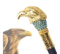 Bastone da Passeggio in Oro Antico, Bastone da Passeggio Deluxe Eagle, Splendida Stampella per Riabilitazione Alpinistica in Lega di Alluminio
