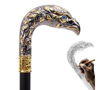 Bastone da Passeggio in Oro Nero Antico, Bastone da Passeggio Deluxe a Forma di Uccello, Splendido per Riabilitazione Alpinistica in Lega di Alluminio