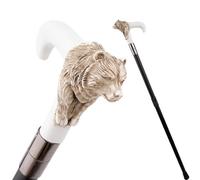 Bastone da Passeggio in Resina con Testa D'orso, Bastone da Passeggio di Lusso per Uomo e Donna, Rimovibile Antiscivolo Stile Vintage per Feste 91 Cm