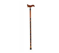 BASTONE DA PASSEGGIO PER ANZIANI DISABILI LEGNO MARRONE LUNGHEZZA 90CM