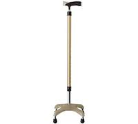 Bastone da passeggio per canne da passeggio, Stabilità del supporto per canne in alluminio leggero Stampella adatta per anziani Stabile telescopico Canna da uomo anziana regolabile in altezza leggera Base antiscivolo 4 piedi