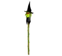 Bastone da passeggio per Halloween, bastone da strega con effetto sonoro da strega malvagia attivato automaticamente e luce a LED, scettro da mago staccabile a 3 segmenti, per dolcetto o scherzetto di