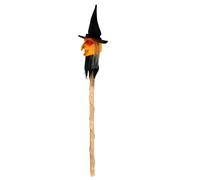 Bastone da passeggio per Halloween, bastone da strega con effetto sonoro da strega malvagia attivato automaticamente e luce a LED, scettro da mago staccabile a 3 segmenti, per dolcetto o scherzetto di