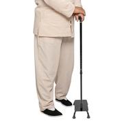 Bastone da passeggio per scale per anziani, altezza regolabile 85-105 cm, con piedini in gomma per evitare fino a 150 kg
