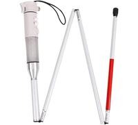 Bastone da passeggio pieghevole intelligente per ciechi, bastone elettronico con luce e suono a LED, aiuto per disabilità visive per anziani, camminatore anziano portatile con caratteristiche di