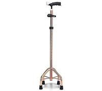 Bastone da passeggio portatile con canna in alluminio spessa bastoncino a quattro zampe a quattro zampe vecchia frizione torcia multifunzione telescopica a piedi con ospedale