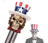 Bastone da Passeggio Regolabile, Accessori per Costumi di Halloween per Adulti, Bastone da Passeggio in Lega di Alluminio con Scheletro d Gentiluomo