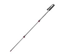 Bastone da passeggio ultraleggero in fibra di carbonio 135 g, bastoncini trekking portatili a 3 sezioni, blocco esterno, bastoncino arrampicata(L-Red-(1pcs))