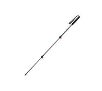 Bastone da passeggio ultraleggero in fibra di carbonio 135 g, bastoncini trekking portatili a 3 sezioni, blocco esterno, bastoncino arrampicata(S-Red-(1pcs))