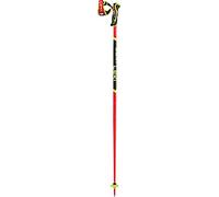 Leki - Bastoncini da sci - Wcr Sl 3D Bright Red-Black-Neonyellow in Alluminio - Taglia 120 cm - rosso