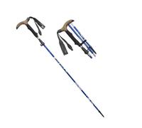 Bastone da trekking pieghevole con manico in sughero, leggero e portatile, bastone da passeggio for escursioni all'aria aperta e arrampicata(Blue)